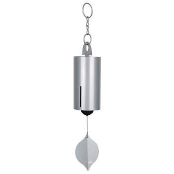 Woodstock Wind Chimes Signature Collection, Heroic Windbell, Large, 40'' Harbor Gray Wind Bell HWLY