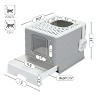LunaLulinlk Closed cat litter box, large, with lid, drawer style, easy to clean, gray - 3 of 4