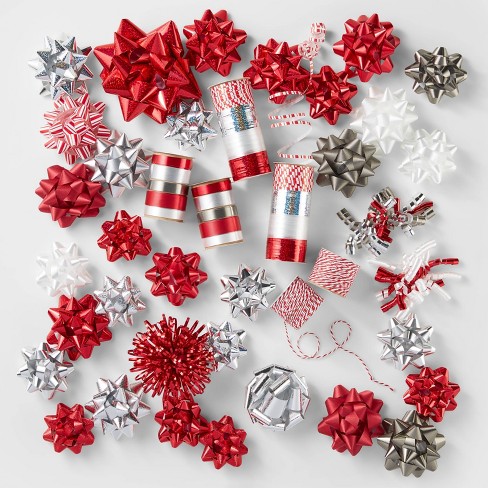 Download Red/white/silver Bow & Ribbon Kit - Wondershop™ : Target