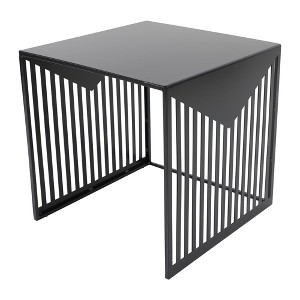 LeisureMod Cisco Square Side Table in Steel - 1 of 4