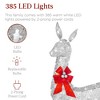 Best Choice Products 6.5ft 3-Piece Lighted Christmas Deer Set Outdoor Yard Decoration with 385 LED Lights, Stakes - 3 of 4