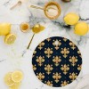 Avenie Fleur De Lis Cutting Board - Round - 2 of 3