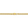 Black Bow Jewelry 2.4mm 14k Yellow Gold Solid Concave Anchor Chain Anklet - 3 of 4