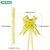 Unique Bargains Plastic Durable Glossy Appearance Waterproof Gift Wrap Satin Pull Bows 100 Count - 3 of 4