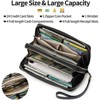 Clotth Women for Wallet - RFID Blocking Clutch Large Capacity Vegan Leather Purse with Adjustable Wristlet & Grip Strap for Daily Use,Travel - 4 of 4