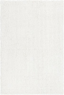 Alpine Ivory Braided Shag 4x6 ft Synthetic Area Rug