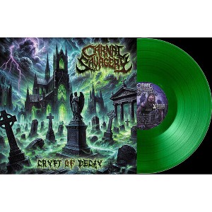Carnal Savagery - Crypt of Decay - Cemetery Green (Explicit Lyrics Clear Vinyl Green Limited Edition) - 1 of 1