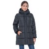 Women's 3/4 Puffer Coat with Cozy Faux Fur - S.E.B. By Sebby - 4 of 4