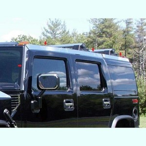QAA is Compatible with 2003-2009 Hummer H2 8 Piece Stainless Top Rail Accent Trim HV43017 - 1 of 4