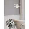 Elegant Lighting Rococo 4 light white Pendant White Royal Cut Crystal - 3 of 4