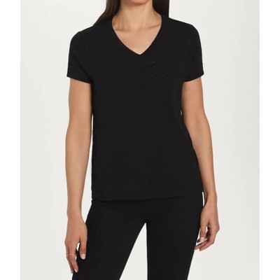 Women's Signature Slub V Neck Boy Tee - Goldie L : Target