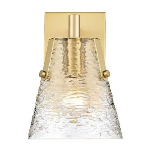 Analia Modern Wall Sconce - Dimmable Steel Fixture for Contemporary Bath Spaces - 1 of 4