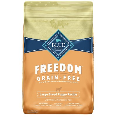 Blue Buffalo Freedom Grain Free with Chicken, Potatoes & Peas Large Breed Puppy Dry Dog Food - 24lbs