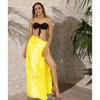 LA LEELA Women's Summer Bikini Wraps Beach Wrap Swimwear Sarong Cover up Skirt Bathing suit Swimsuit Pareo for Women One Size Gold, Sun - 2 of 4