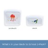 stasher Back to School Lunch Reusable Food Storage Bags - Prints - 2pk - 3 of 4