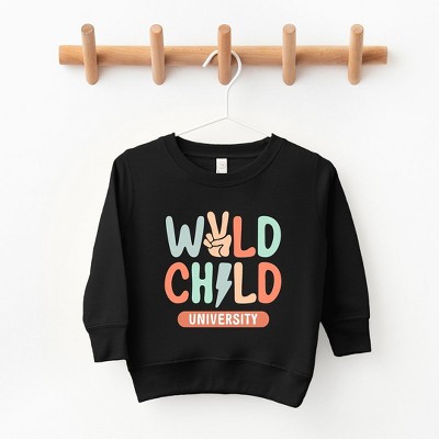 The Juniper Shop Wild Child Peace Toddler Graphic Sweatshirt