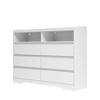 Sapphtopaz 6 Drawers Dresser for Bedroom with LED Modern Chest of Drawers with Open Shelf Storage Cabinet for Kids Room, Living Room, Entryway - 4 of 4