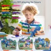 Coucheta Magnetic Dinosaur, Take Apart Dinosaur with Light, Roar Sound, Play Mat & Painting Kit, Christmas Birthday Gifts - 3 of 4