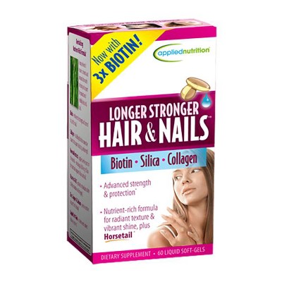 Applied Nutrition Longer Stronger Hair and Nails 60 Softgels