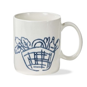 tag Farmers Market Ceramic Mug - 16oz Dishwasher Safe Drinkware, Blue Multi, Perfect for Summer, 4" H x 3.75" L x 5" W - 1 of 2