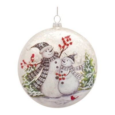 Melrose Snowman Disc Ornament (Set of 6)