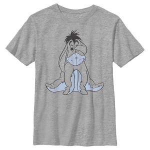 Boy's Winnie the Pooh Shy Eeyore Outline Portrait T-Shirt - 1 of 4