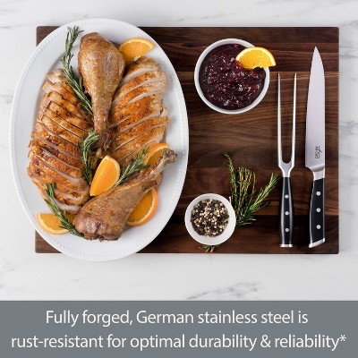 All-Clad 8 Inch Knife & 6 Inch Fork, Forged Knives Carving Set