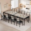 Dining Table Set for 4, Dining Room Table Set for 4 with Corner Protector, Wood Kitchen Table and Chairs Set of 4 - 4 of 4