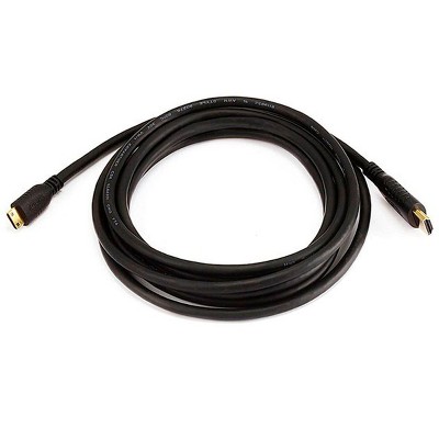 Monoprice Standard HDMI Cable - 10 Feet - Black | With HDMI Mini Connector, 1080i @ 60Hz, 4.95Gbps, 30AWG