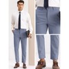 Lars Amadeus Men's Dots Pattern Slim Fit Flat Front Pants - 4 of 4