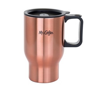 Mr. Coffee Expressway 13.5 Ounce Stainless Steel Thermal Travel Mug Cup with Lid - 1 of 4