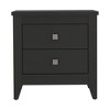 NicBex Nightstand with 2 Drawers,Modern Bedside Table with Wood Frame and Pulls,Side Table for Bedroom,Living Room - 2 of 4