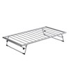 NicBex Twin Size Daybed 78" L Modern Metal Bed Frame with Adjustable Trundle for Bedroom, Living Room, No Box Spring Required - 4 of 4