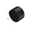 Unique Bargains Vinyl Rubber Screw Thread Bolt Plug Round Tube Insulated Protective Caps 2 Pcs - 3 of 4
