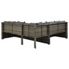 vidaXL Patio Furniture Set Set of 4 Gray - 4 of 4