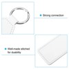 Unique Bargains PU Leather Keychain Blank with Key Rings for DIY Laser Engraving 4 Pcs - 4 of 4