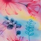 butterflies on multicolored background
