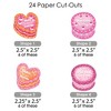 Big Dot of Happiness Hot Girl Bday - Paper Straw Decor - Vintage Cake Birthday Party Striped Decorative Straws - Set of 24 - 2 of 4