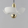 Maxim Lighting Poppy 1 - Light Pendant in  White/Satin Brass - 3 of 4