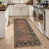 Floral Kitchen Rug – Washable, Non-Slip, Low Pile, Distressed Print Runner for Hallway, Bathroom, Laundry - 4 of 4