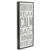 Stupell Industries Soothe Calm Relax Bath Bathroom, 10" x 24" - 3 of 4