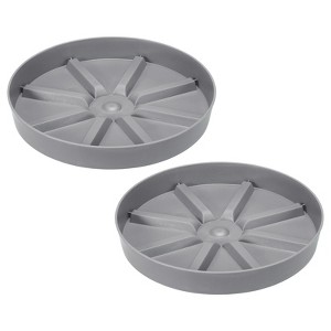Unique Bargains Lightweight Sturdy Durable Nordic Minimalist Plant Saucers 2 Pcs - 1 of 4