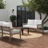 Nathan James Set of 2 Freya Outdoor Loveseat White - 2 of 4