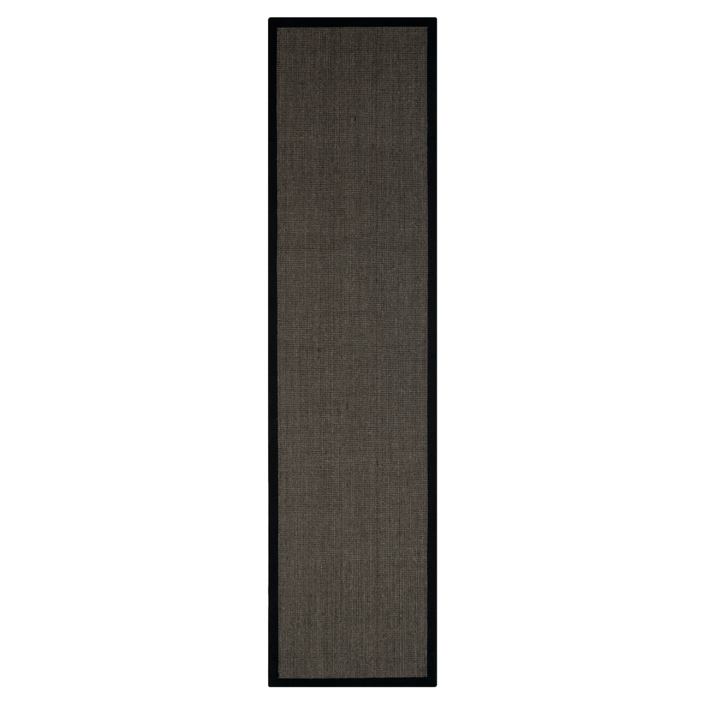 2'x10' Runner Klara Solid Loomed Charcoal - Safavieh