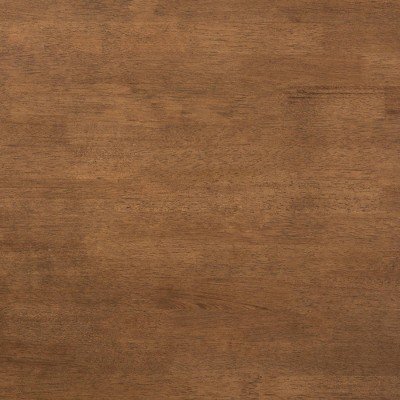 Walnut Brown Rectangular Solid Wood Coffee Table with Shelf