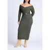 ELOQUII Women's Plus Size Wrap Front Cropped Sweater - 4 of 4