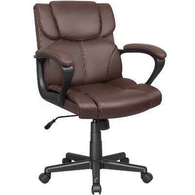 LACOO Faux Leather Ergonomic Mid-Back Desk Chair