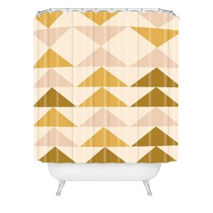Urban Wild Studio Festival New Shower Curtain Yellow - Deny Designs - 1 of 3