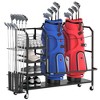 MOEPISY Golf Bag Storage, Big Capacity Golf Bag Organizer for Golf Bag and Equipment Accessories - 3 of 4
