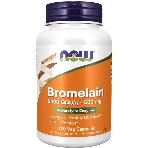 Bromelain 2400GDU - 500mg by Now Foods  -  120 VegCap - 1 of 3